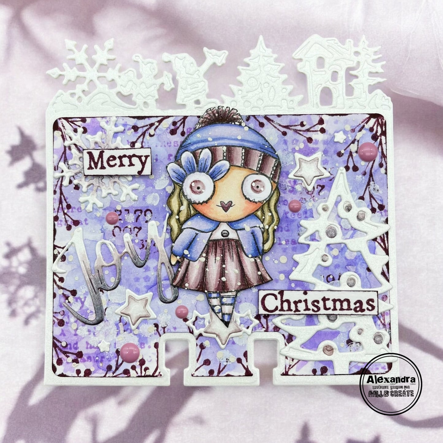 #608 - A7 Clear Stamp Set - Miss Merry