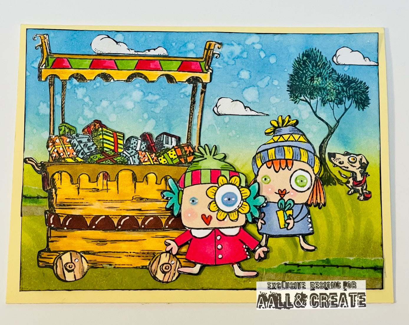 #946 - A7 Stamp Set - The Winter Girls