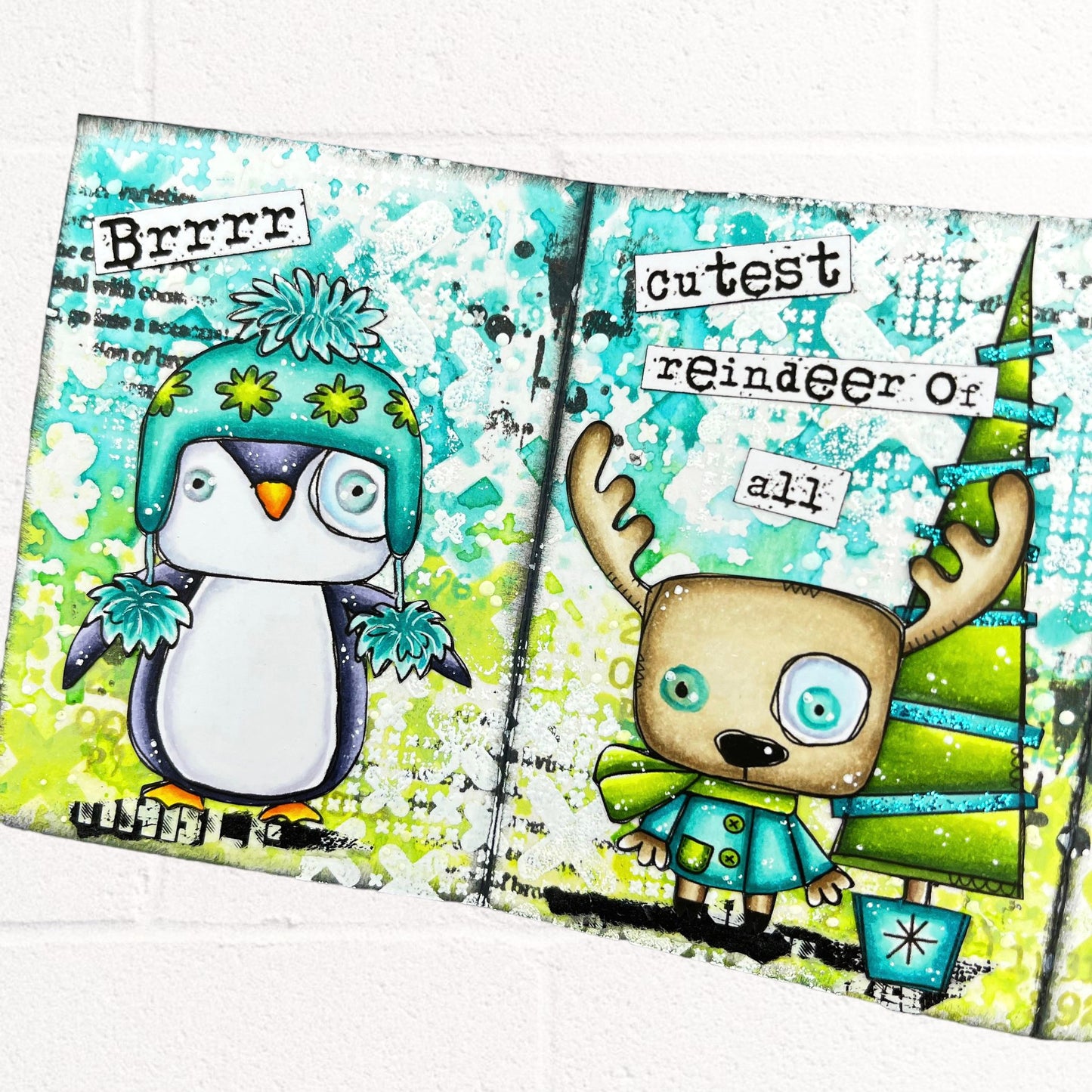 #949 - A6 Stamp Set - Peace Trees