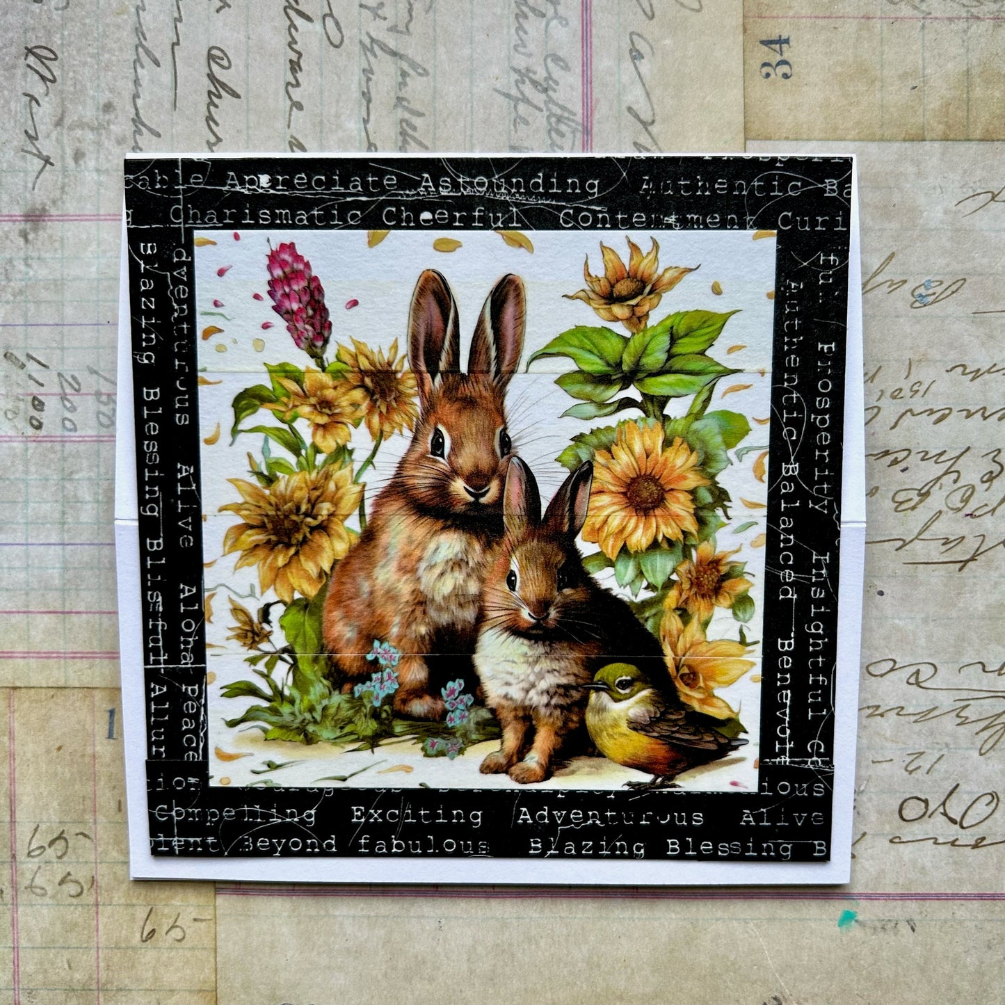 4 x Washi Tapes - Sunflower & Hare, Still Unwritten, Storms Always Pass & Bouquet Calling