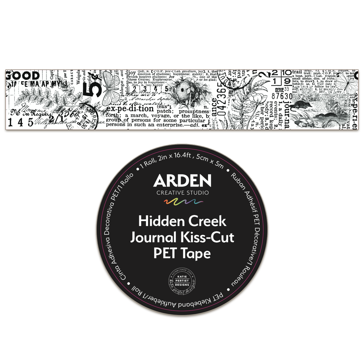Arden Creative Studio Hidden Creek Journal Kiss-Cut PET Tape (5cm x 5m)