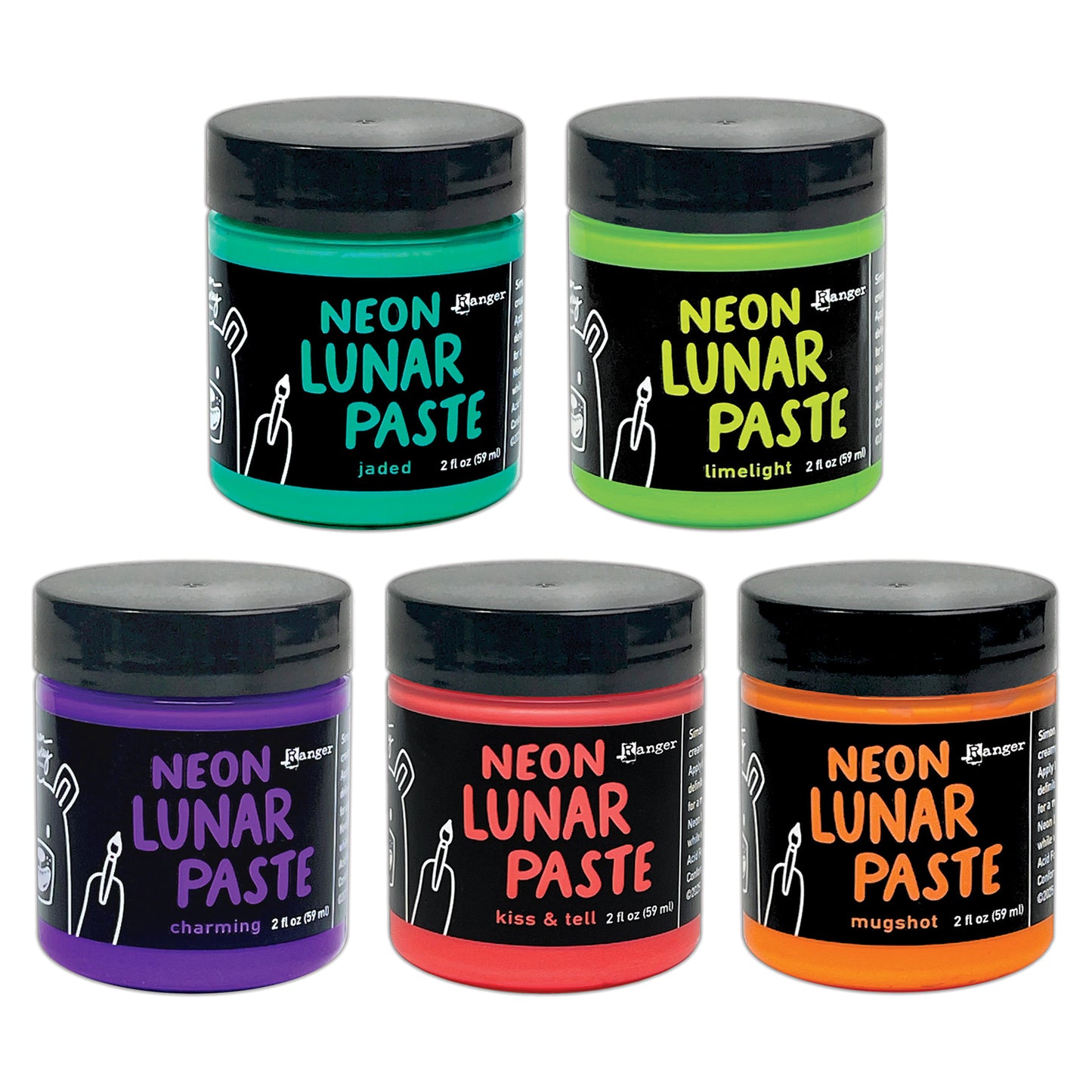 Ranger Simon Hurley create. Neon Lunar Paste Bundle - Release 2 - 5 Colours