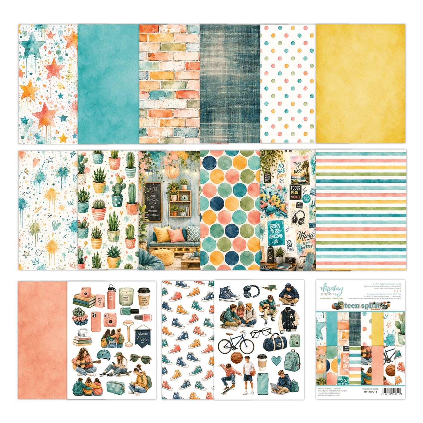 Mintay Teen Spirit 6x8 Inch Add-On Paper Pack