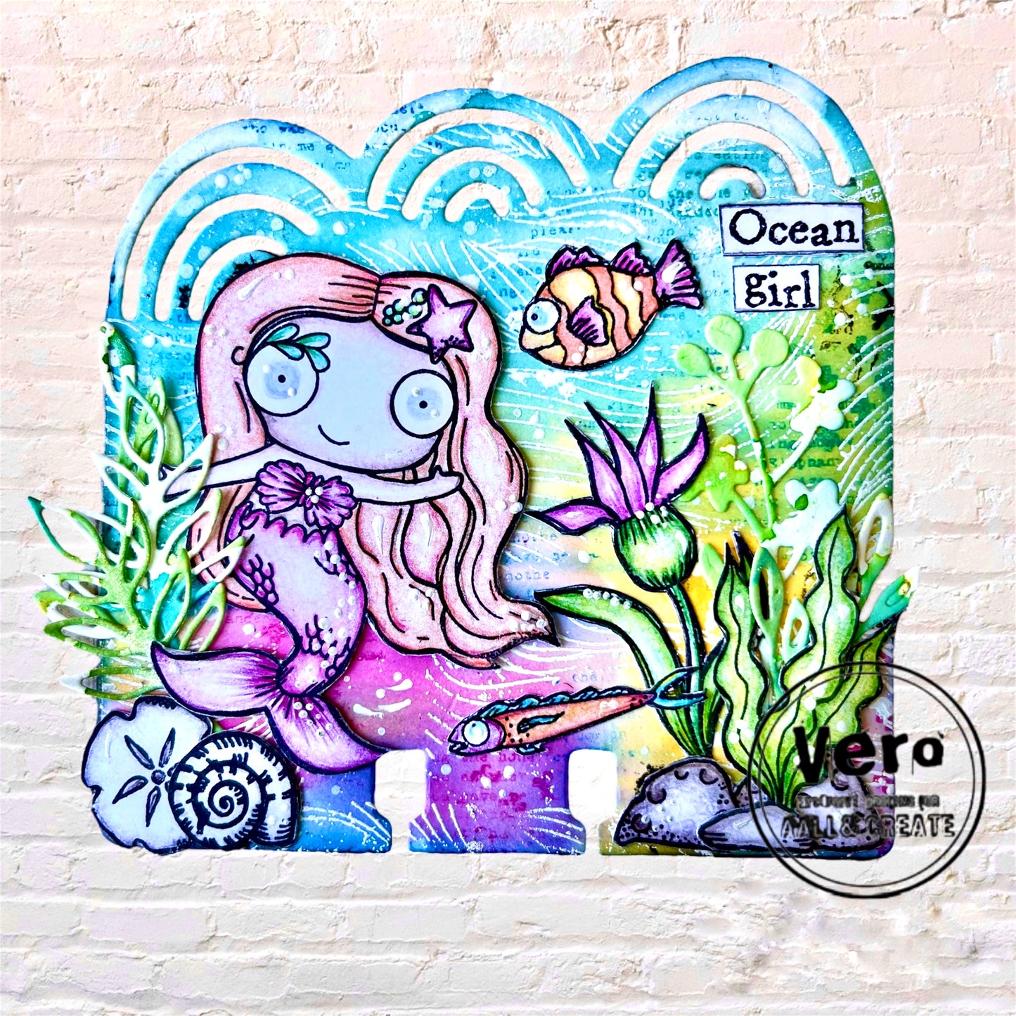 #852 - A7 Clear Stamp Set - Be A Mermaid