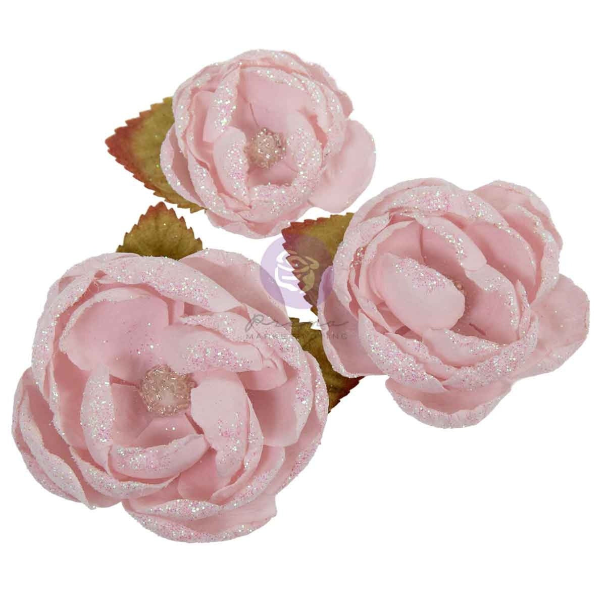 Prima Marketing Christmas Blush Flowers Festive Feeling (3pcs) by Frank Garcia