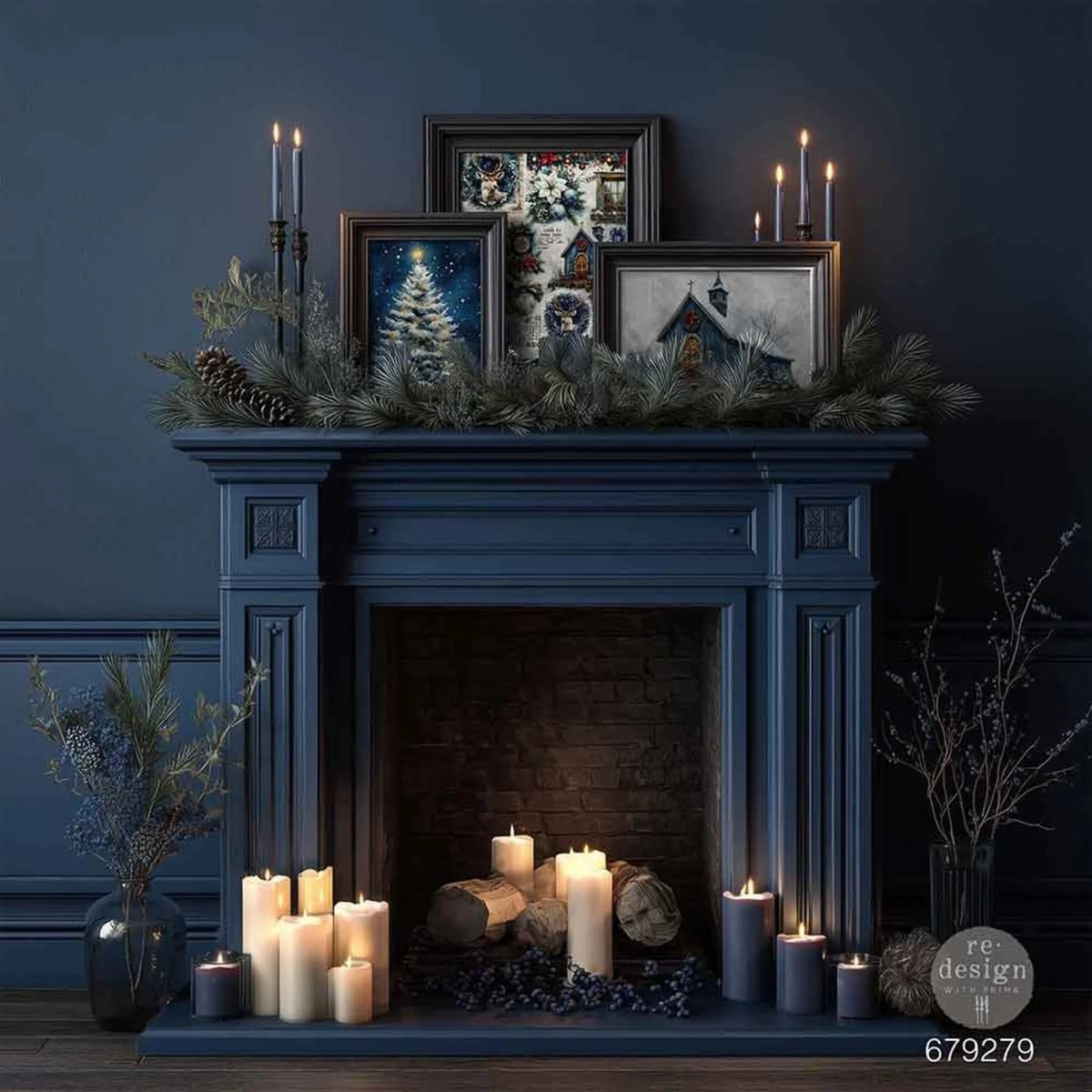 Re-Design with Prima Hearth & Holly A3 Decoupage Fiber Pack (2pcs)