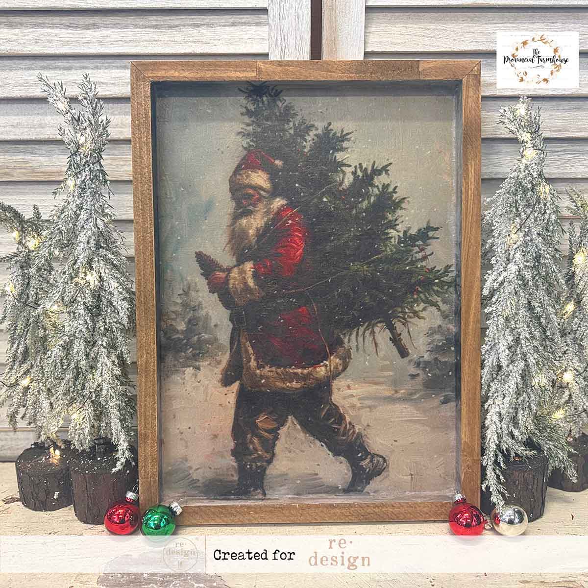 Re-design with Prima Santa'S Woodland Stroll A3 Decoupage Fiber Pack (3pcs)