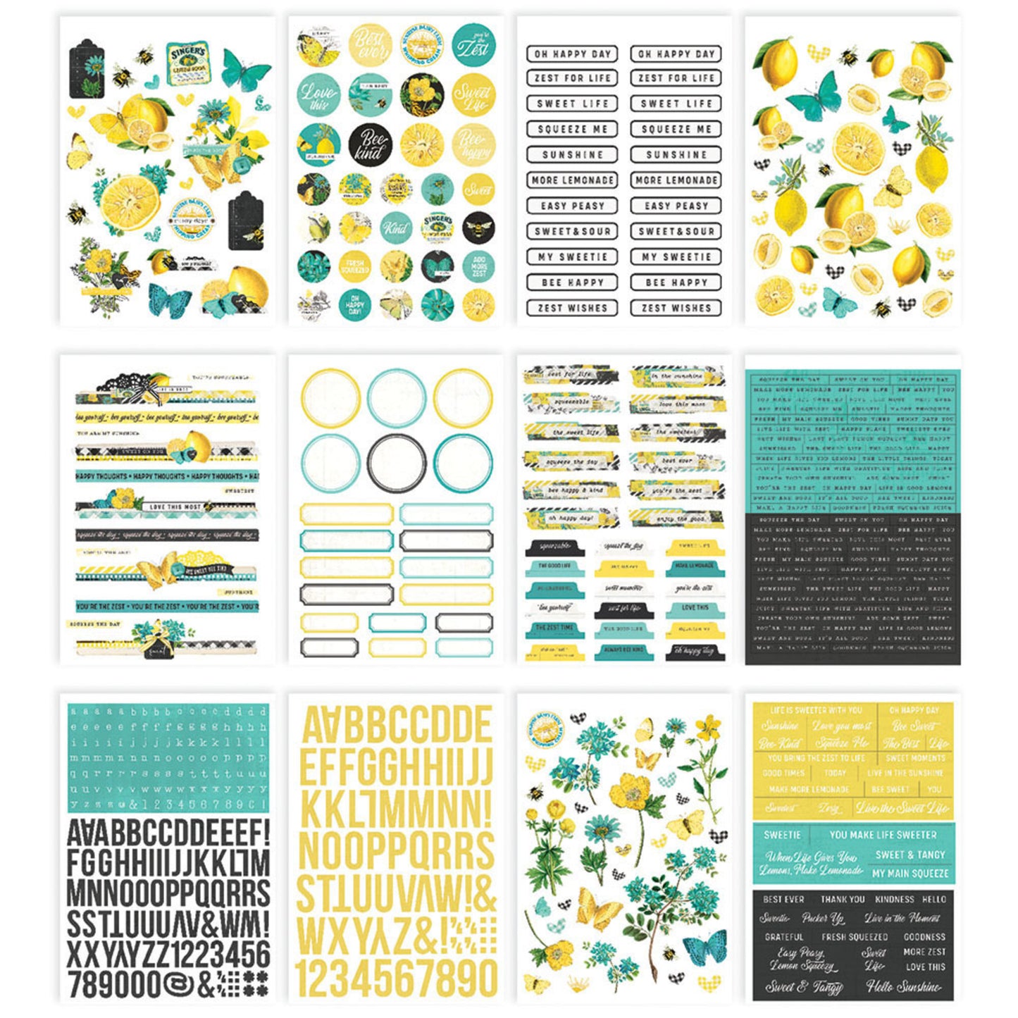 Simple Stories Simple Vintage Lemon Twist Sticker Book