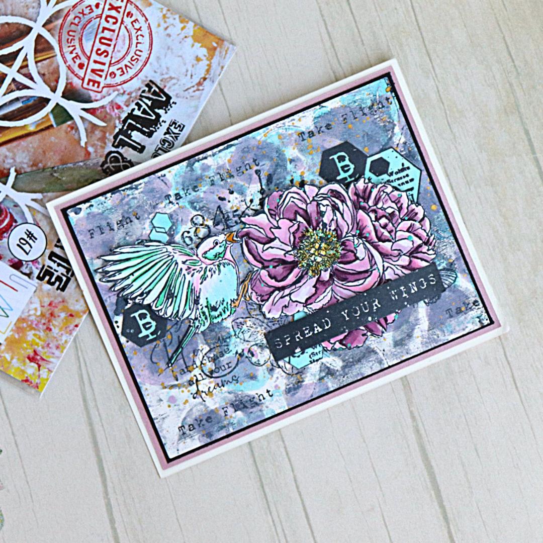 TP-709 - A5 Clear Stamp Set - Lighted Florals