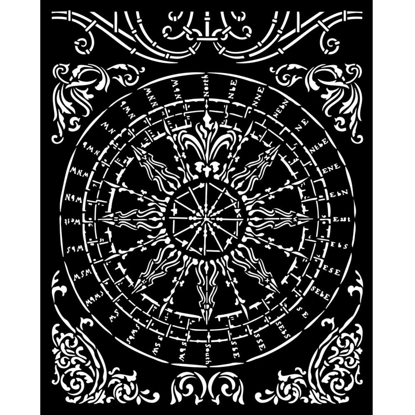 Stamperia 20 x 25 cm Thick Stencil Sir Vagabond In Fantasy World Round