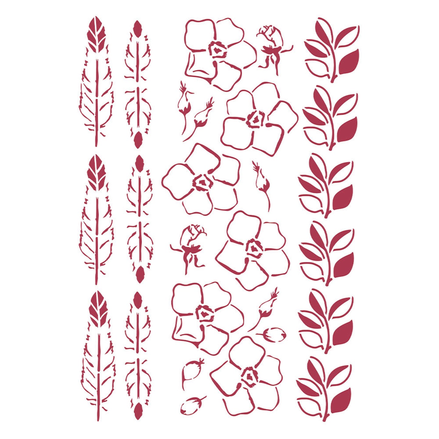 Stamperia 21 x 29.7 cm G Stencil Romantic Christmas Borders