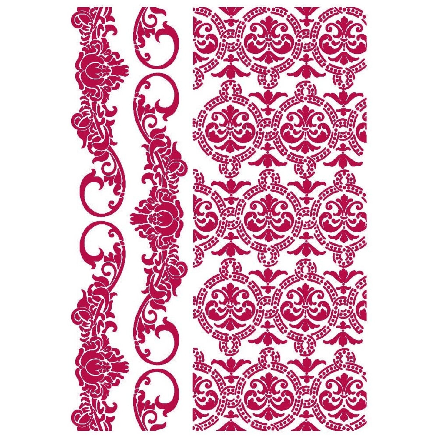 Stamperia 21 x 29.7 cm G Stencil Romantic Journal Border And Texture