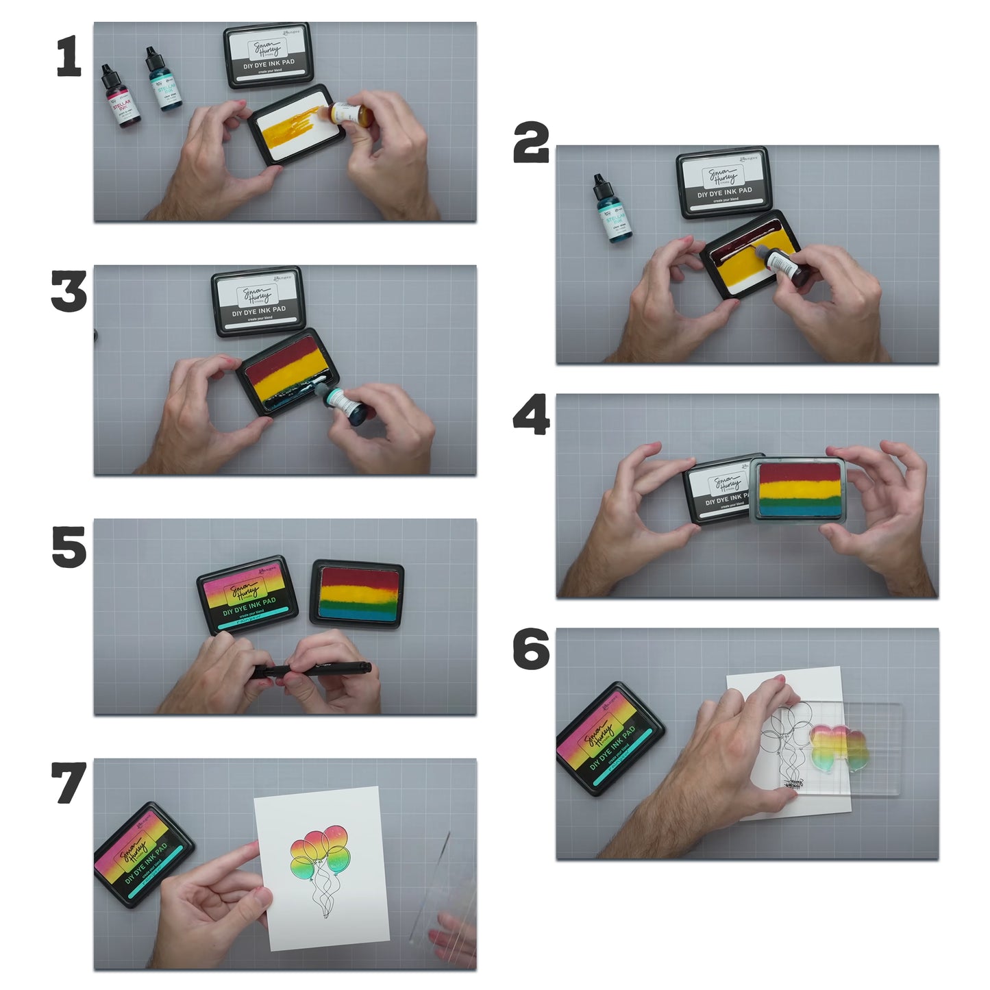 Ranger Simon Hurley create. DIY Dye Felt Ink Pad & Stellar Foam Ink Pad