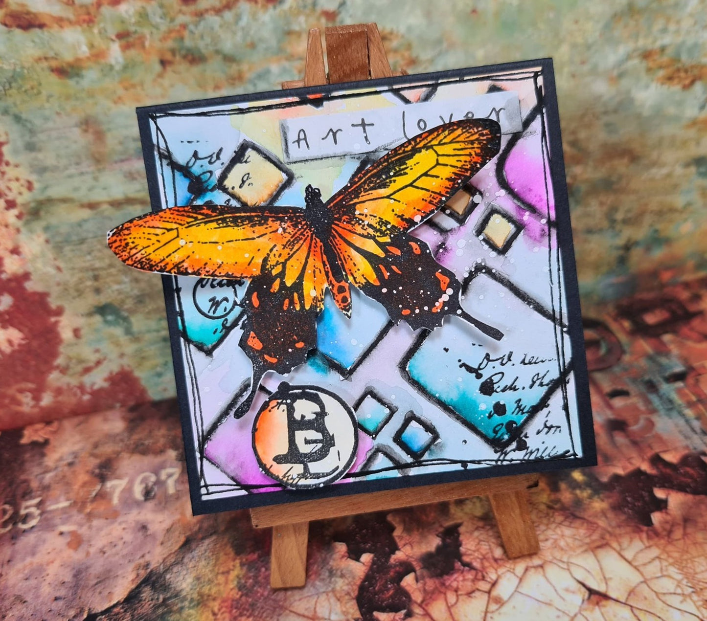 #119 - A4 Stencil - Dote On Diamonds