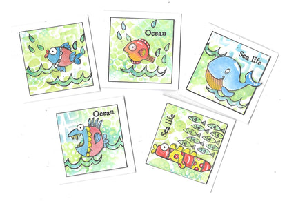 TP-858 - A7 Clear Stamp Set - Plenty of Fish