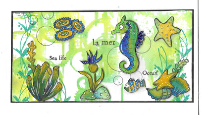 TP-859 - A6 Clear Stamp Set - Ocean Floor