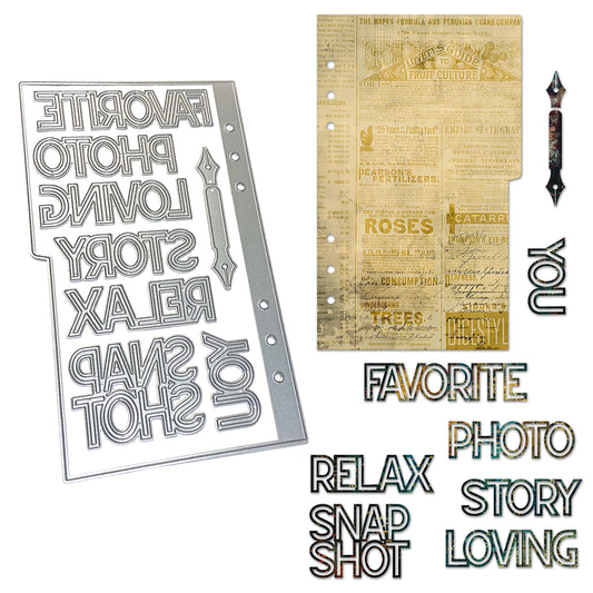 Elizabeth Craft Designs Bonanical Blend - Die Page with Large Tab 1 - Ships from 28th August