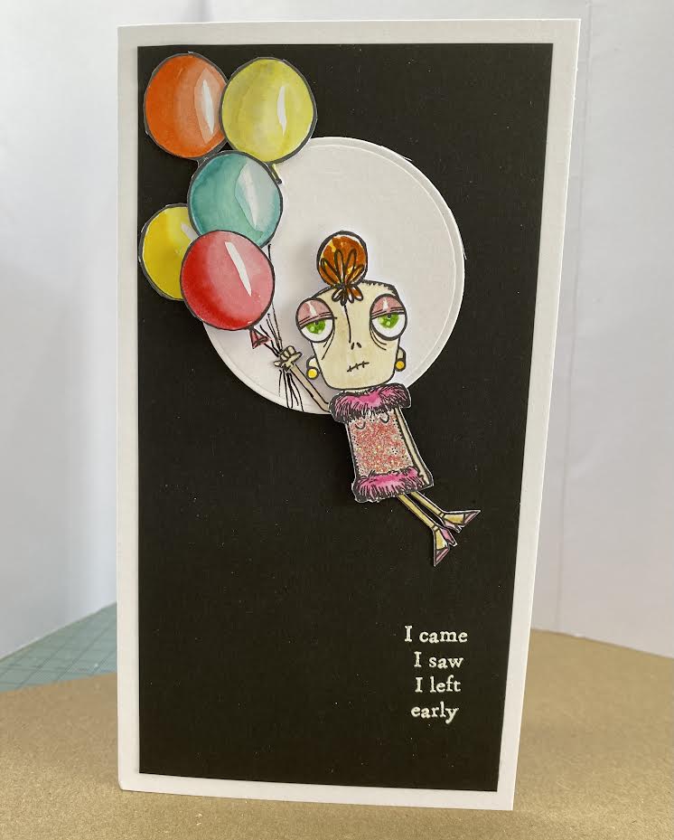 #783 - A7 Clear Stamp Set - Party Time Dee