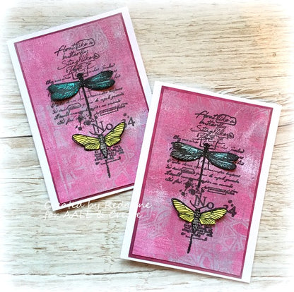 TP-197 - A5 Clear Stamp Set - Scripted Botanicals