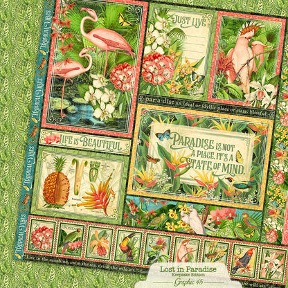 Graphic45 Lost in Paradise - Updated Keepsake Kit with Metal Die-Set Preorder*