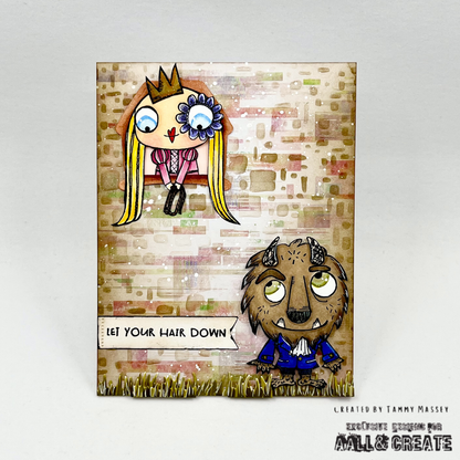 #380 - A7 Clear Stamp Set - Rapunzel