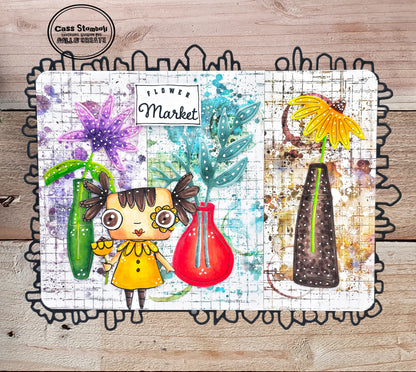 #356 - A7 Clear Stamp Set - Flower Market