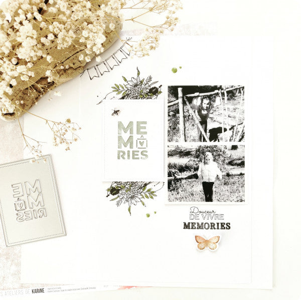 Les Ateliers De Karine Vintage Journal - Clear Stamp Set - Vintage Story