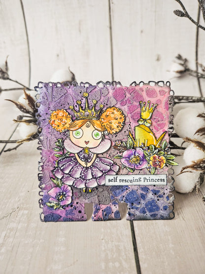 TP-1135 - A7 Stamp Set - Princess & Froggy