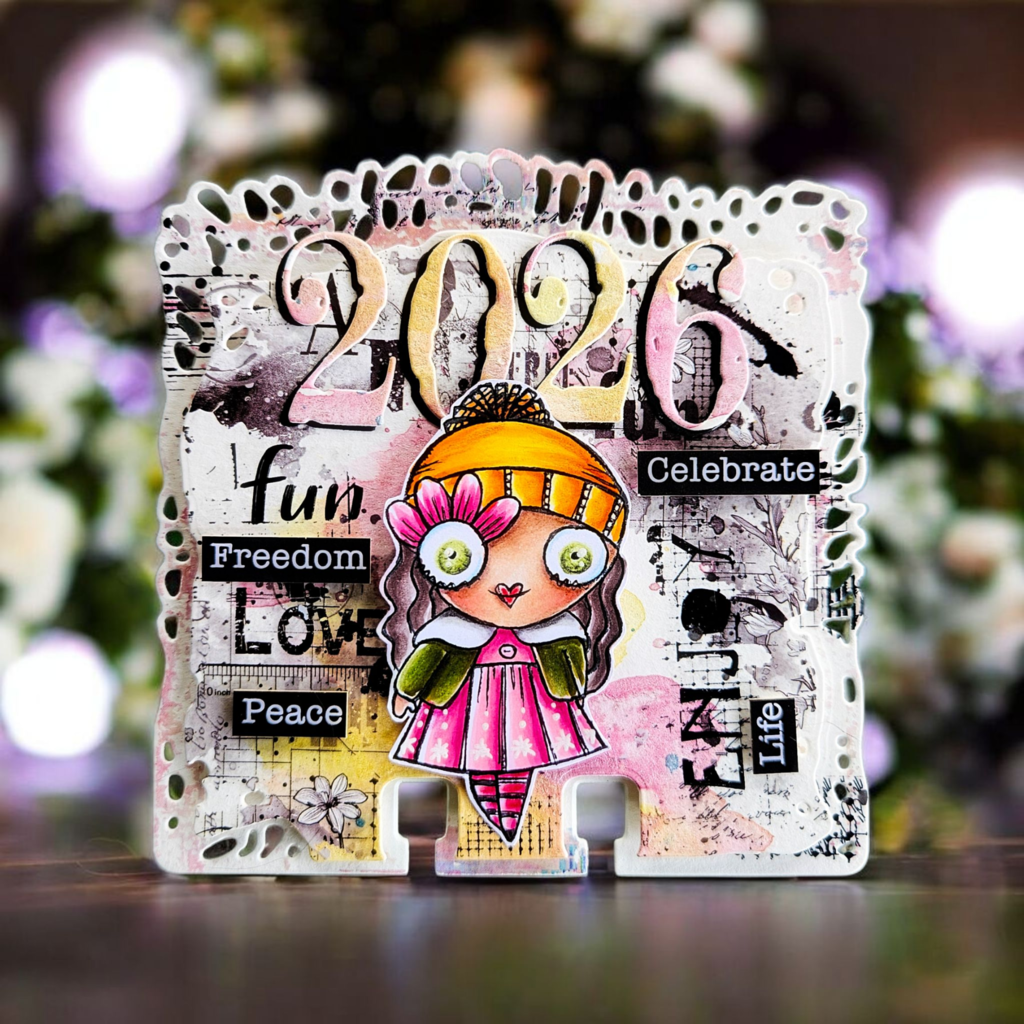 #608 - A7 Clear Stamp Set - Miss Merry