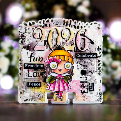 #608 - A7 Clear Stamp Set - Miss Merry