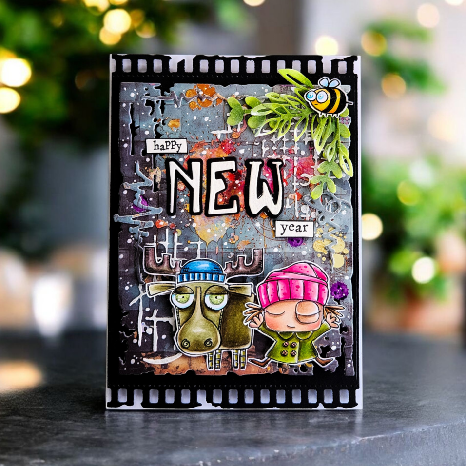 Die-cutting Dies #37 Letter Soup + Matching Stamp Vocabulary Blend