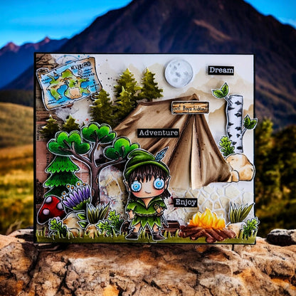 #659 - A7 Clear Stamp Set - Forest Fawn