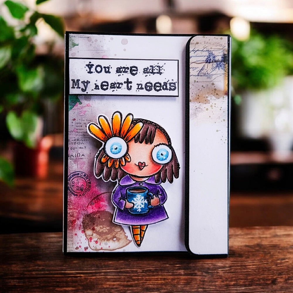 #417 - A7 Clear Stamp Set - Coffee Time