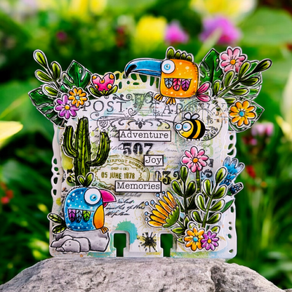 #656 - A7 Clear Stamp Set - Go Wild