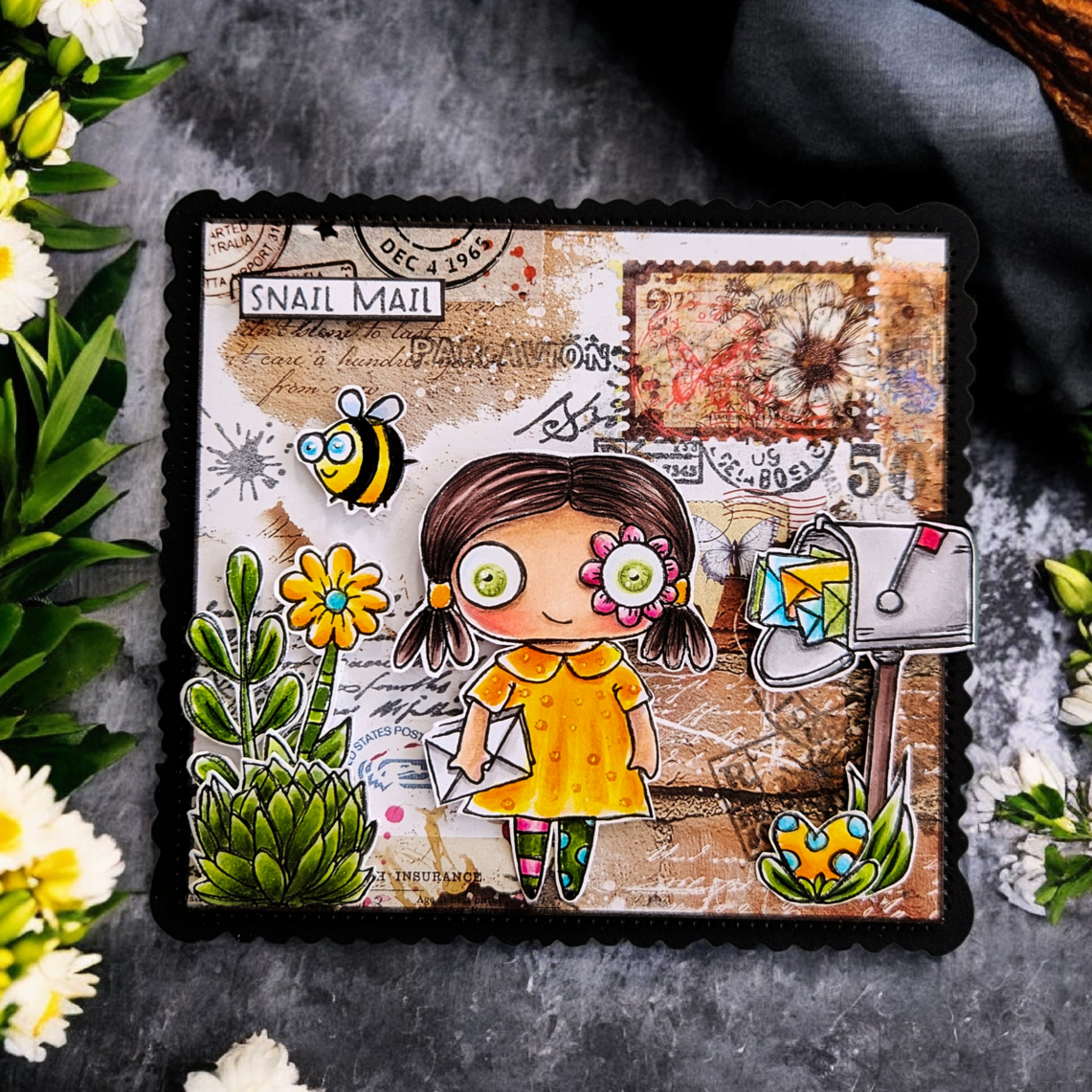 TP-1165 - A7 Stamp Set - Snail Mail