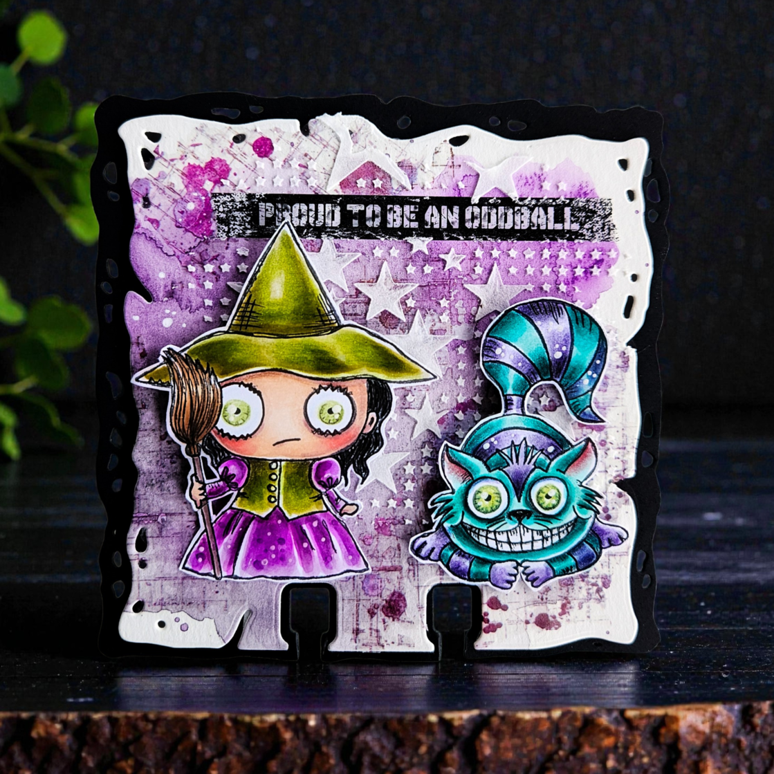 #613 - A7 Stamp Set - Cheshire Cat & Frog Footman
