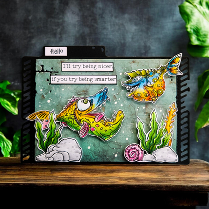 TP-853 - A7 Clear Stamp Set - Mermaid