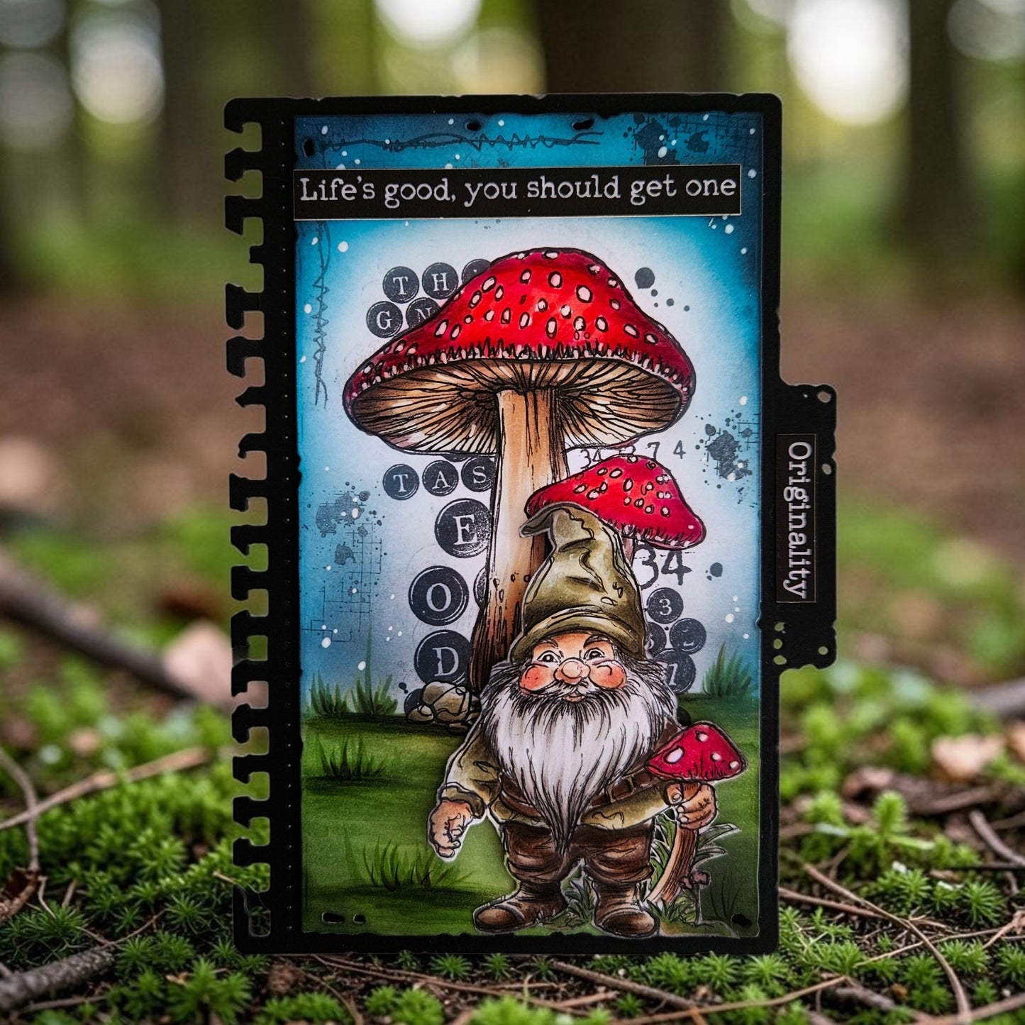 #1077 - A6 Stamp Set - Toad In The Gnome