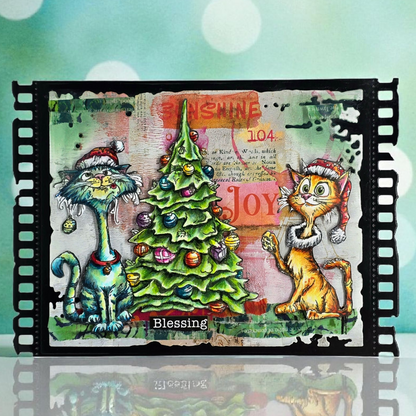 #TP-1321 - A6 Stamp Set - Catmas Capers