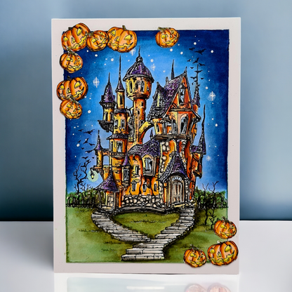 #1236 - A6 Stamp Set - Nightfall Castle