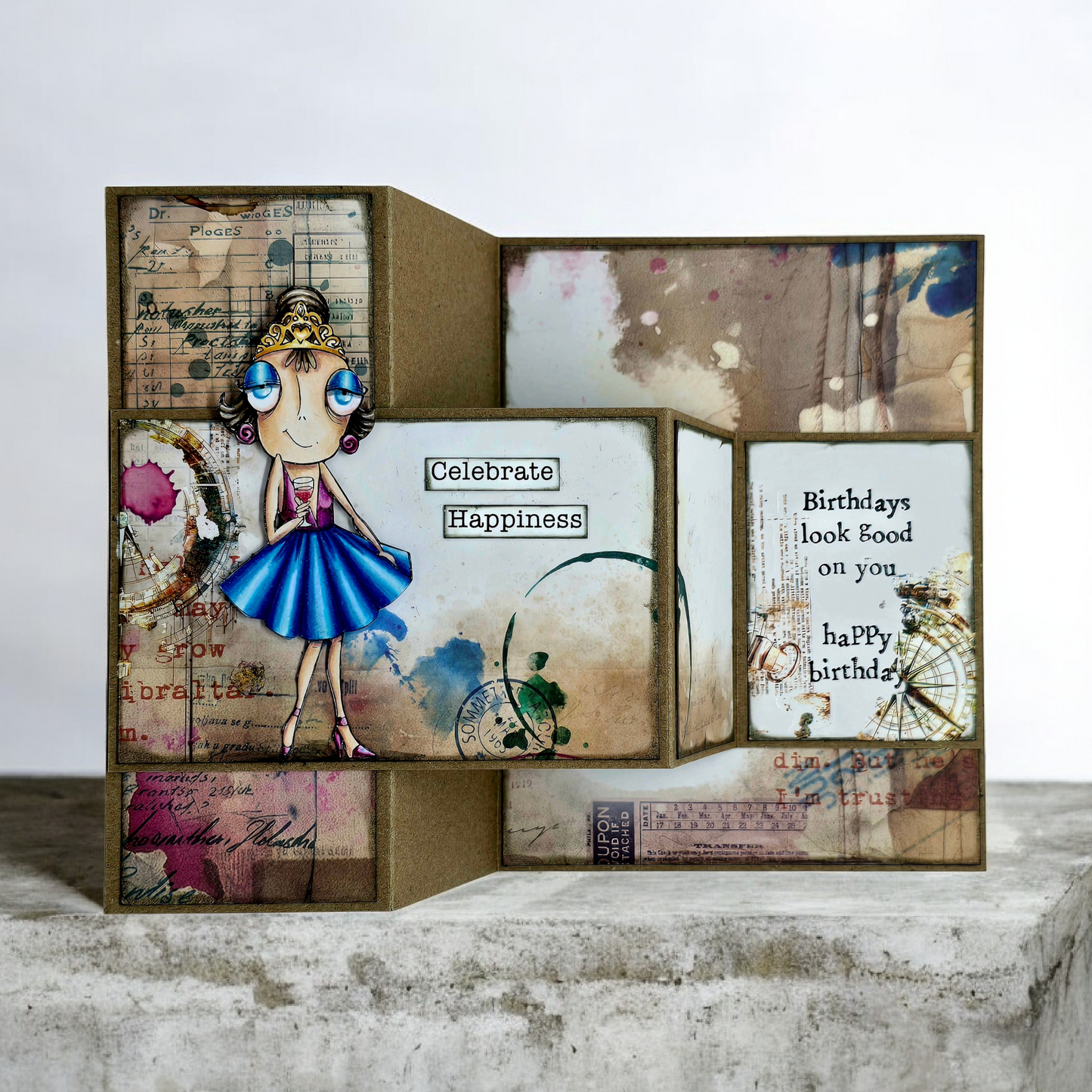 #961 - A7 Stamp Set - Birthday Dee