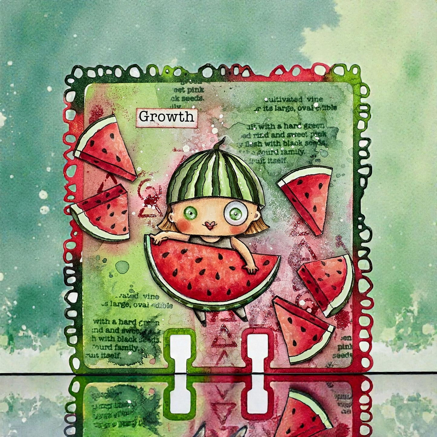 #1030 - A7 Stamp Set - Watermelon