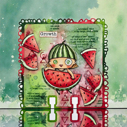 #1030 - A7 Stamp Set - Watermelon