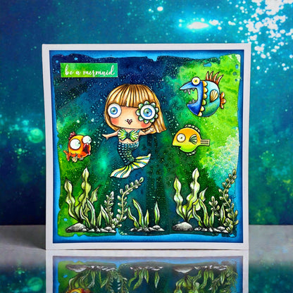 PC-257 - 6x6 (inch) Stencil - Radiant Rise