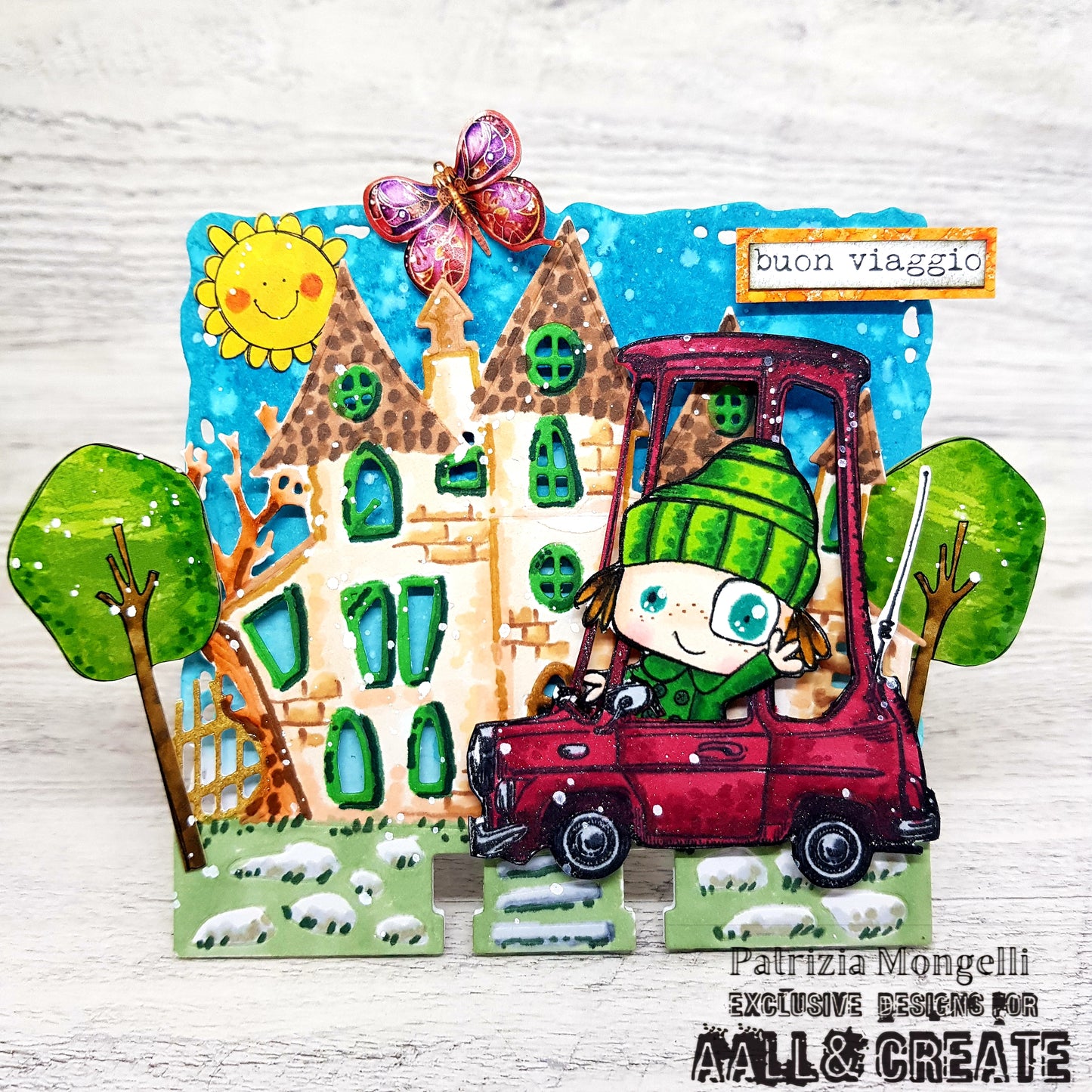 #1112 - A6 Stamp Set - Movin' On Up