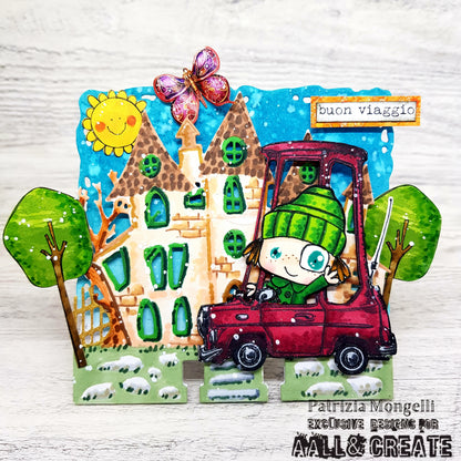 #1112 - A6 Stamp Set - Movin' On Up