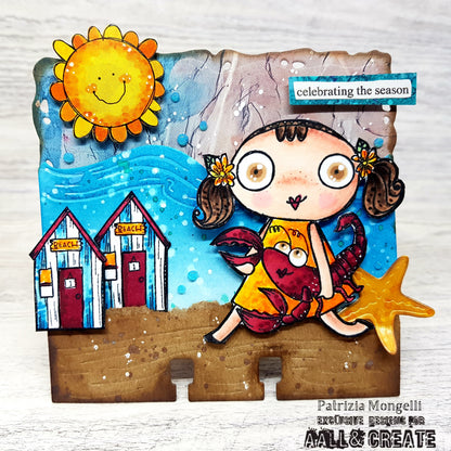 #423 - A7 Clear Stamp Set - Seaside