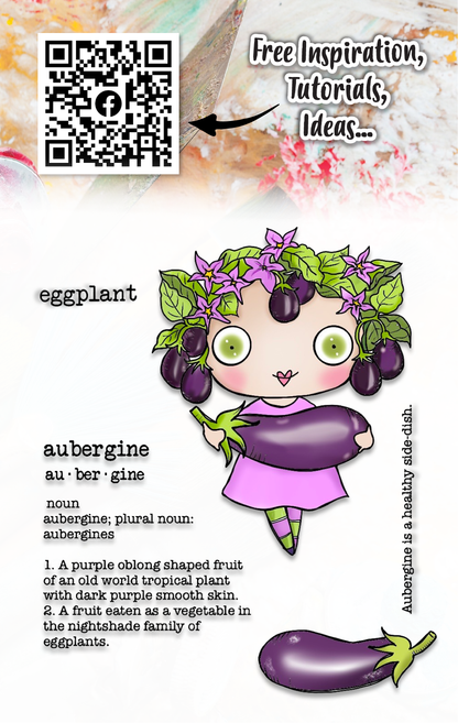 #1019 - A7 Stamp Set - Aubergine