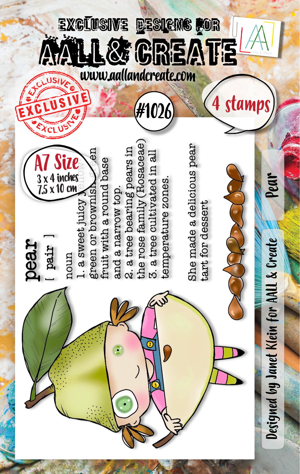 #1026 - A7 Stamp Set - Pear