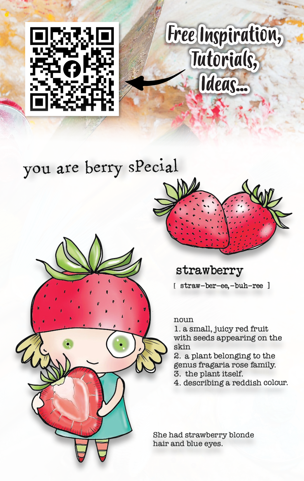 #1028 - A7 Stamp Set - Strawberry